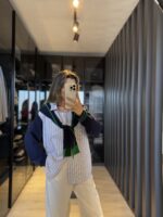 Twist model çift parça görünümlü triko - Görsel 2