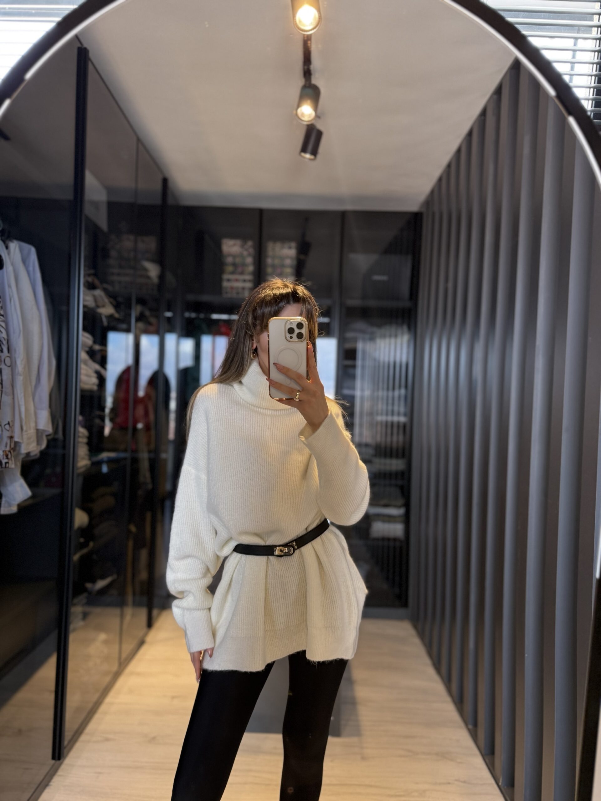 img_7382 Balıkçı yaka geniş kalıp kazak - Görsel 1